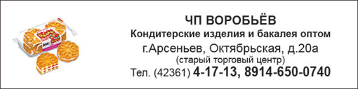 ИП Воробьев, кондитерские изделия (опт)